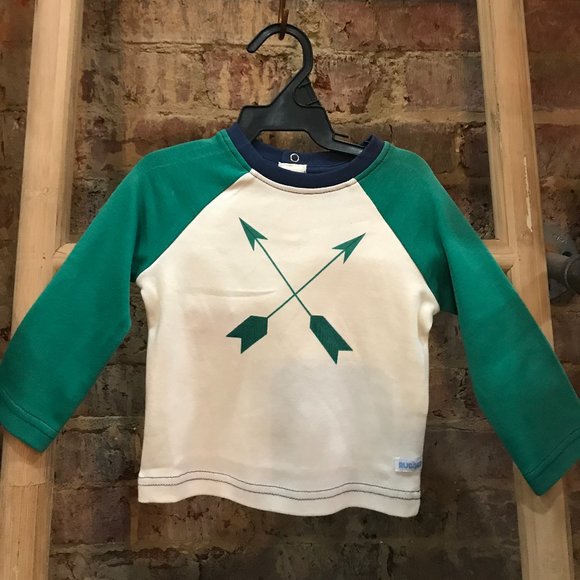 Emerald Arrows Raglan Tee - Picture 1 of 2